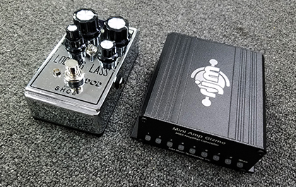 The RJM Mini Amp Gizmo is as small as many pedals.