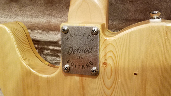 Wallace Detroit Guitars neck heel plate