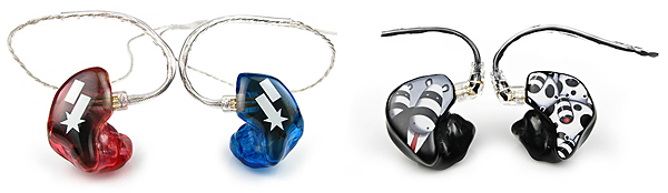 Custom graphics adorn these great sounding IEMs from Ultimate Ears.