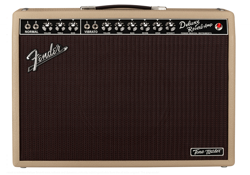 Fender Tone Master Deluxe Reverb Blonde Amplifier MusicPlayers.com