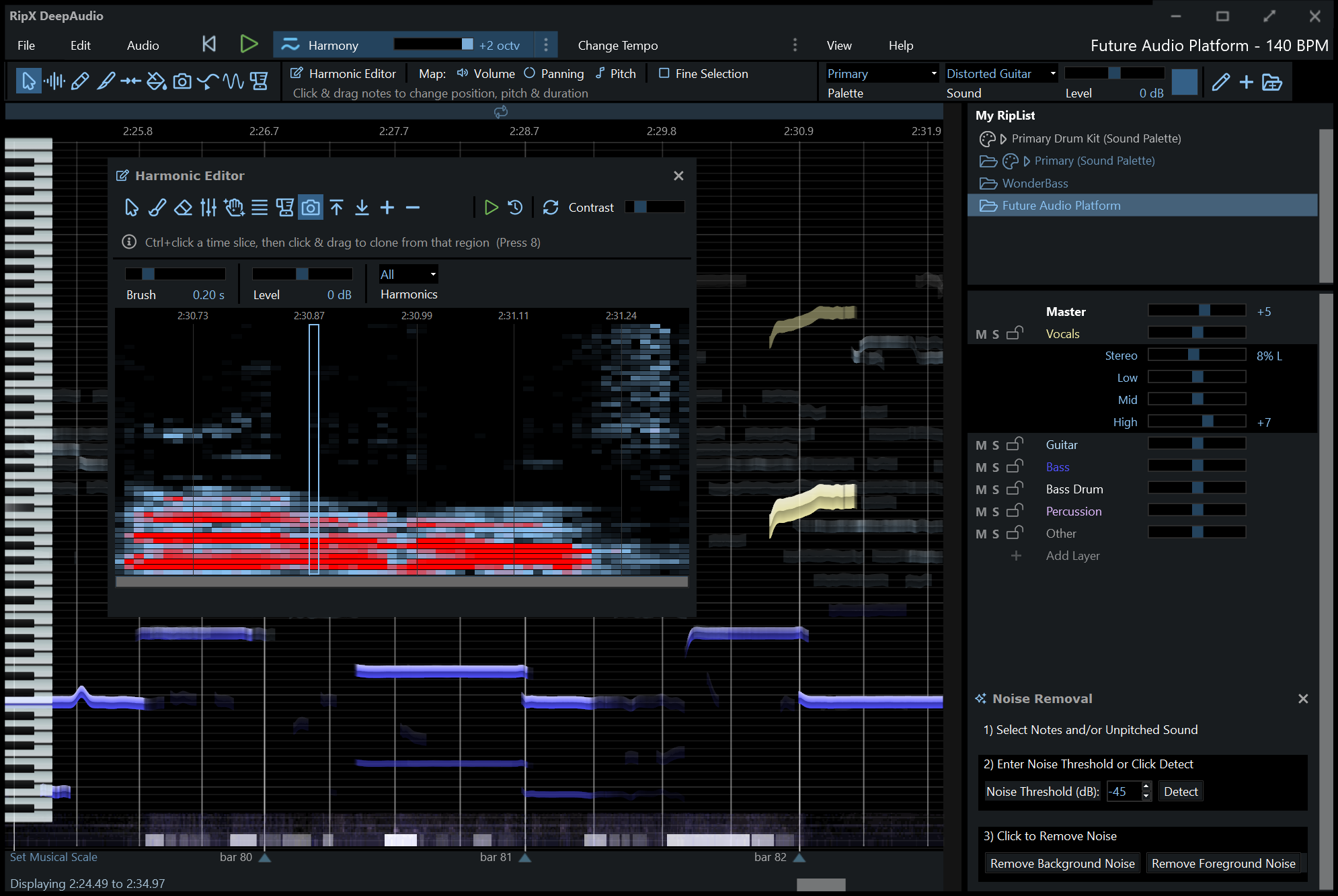 RipX: DeepAudio (Download)<br>The RipX Future Audio Platform offers revolutionary DeepAudio & DeepRemix modules, powered by AI