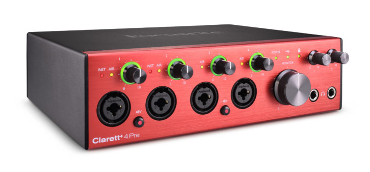 Focusrite Clarett+ 2Pre - Interfaz de audio/MIDI USB tipo C