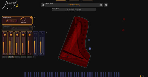 Ivory 3 American Concert D Virtual Piano – MusicPlayers.com